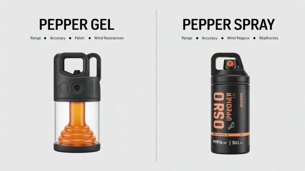 pepper gel vs pepper spray