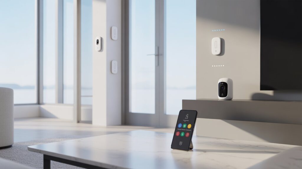 Smart home security for apartments