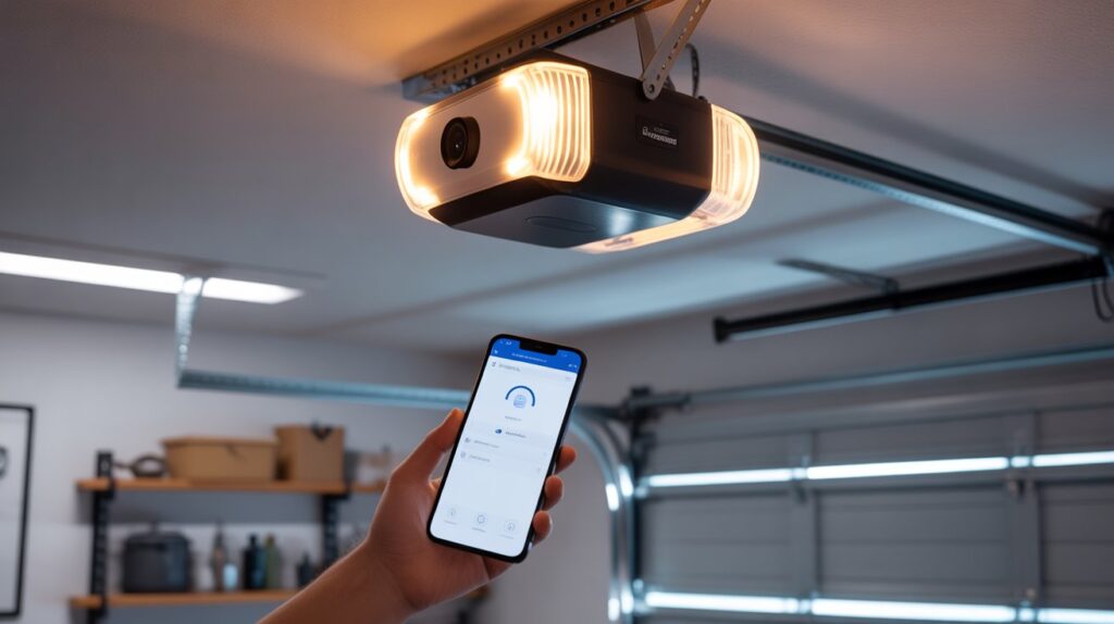 smart garage door opener with camera
