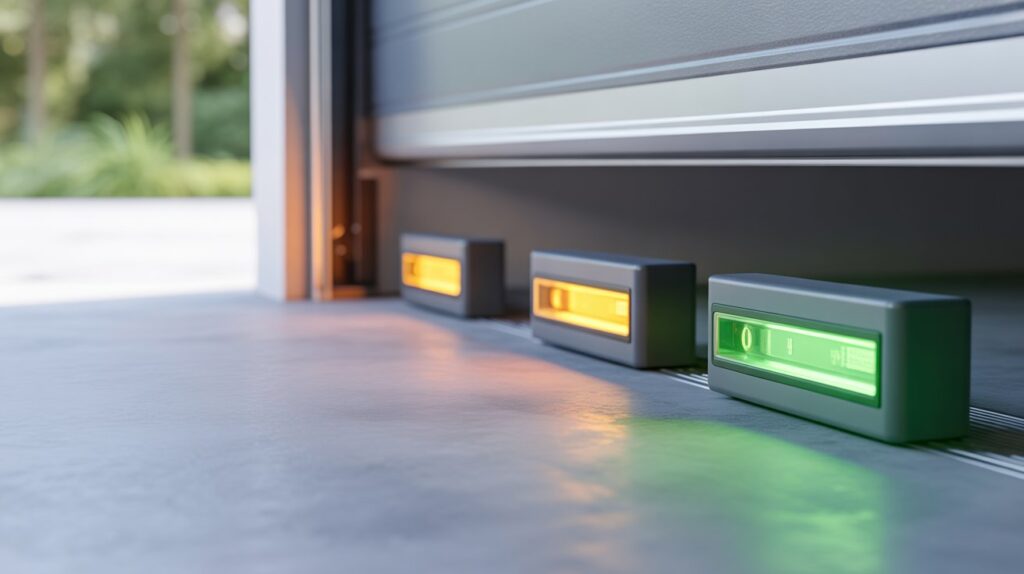 garage door sensor yellow light fix