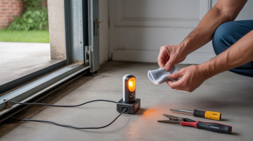 garage door sensor not working