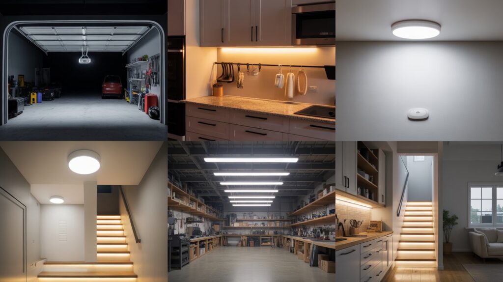 LED motion sensor lighting
