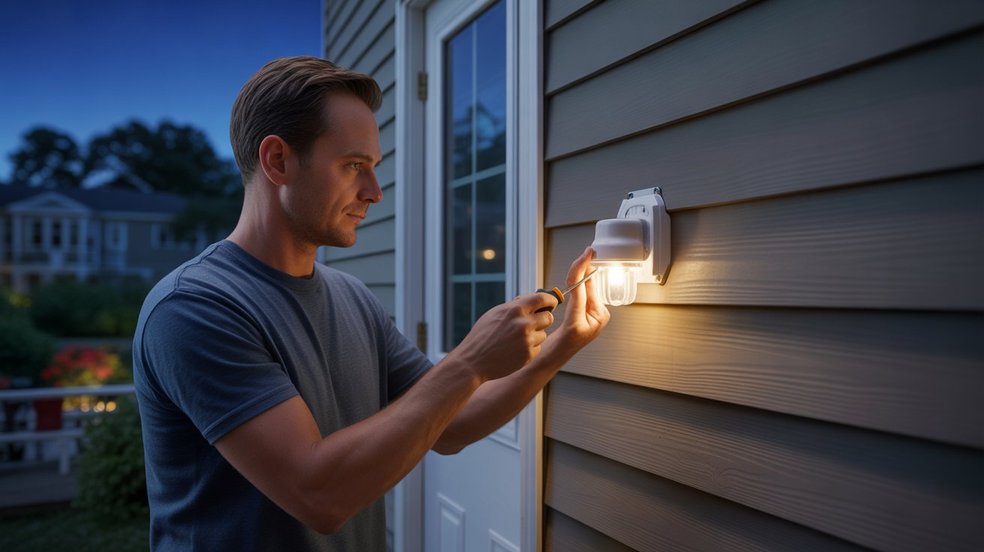 wire motion sensor light no switch