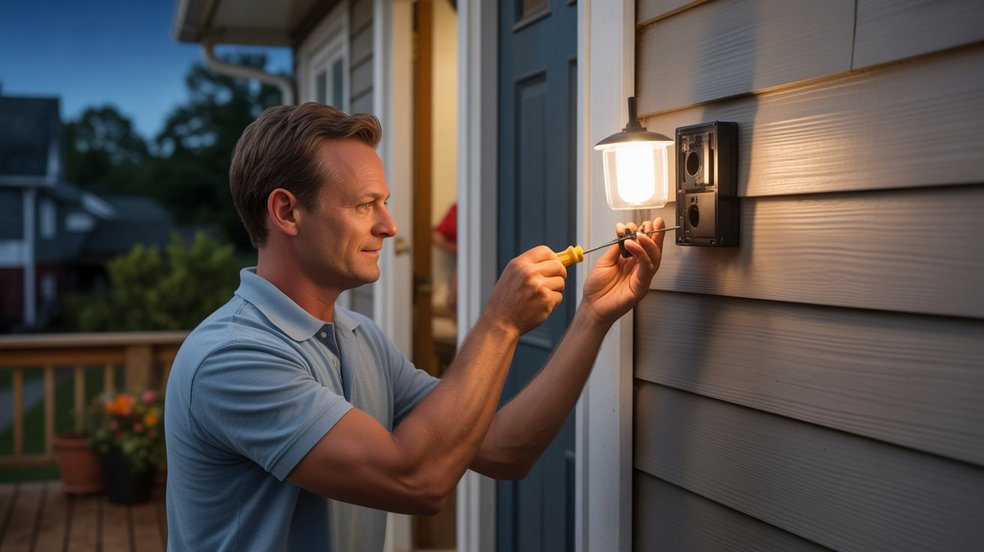 motion activated light wiring