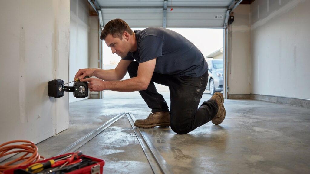 garage door sensor alignment