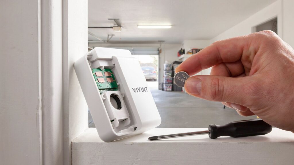 vivint smart home sensor battery
