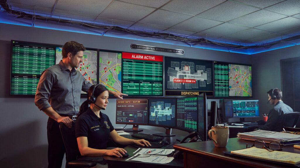 monitored fire alarm system