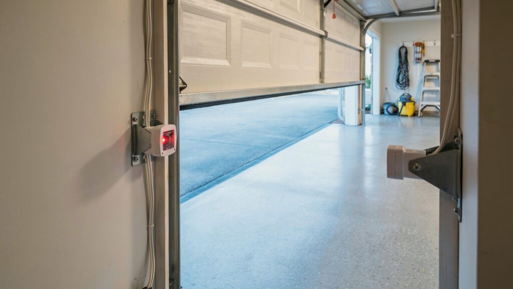garage door sensor blinking red
