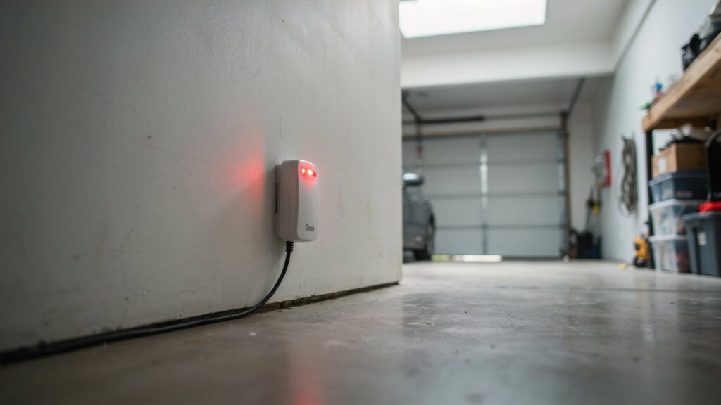 garage door sensor blinking red fix