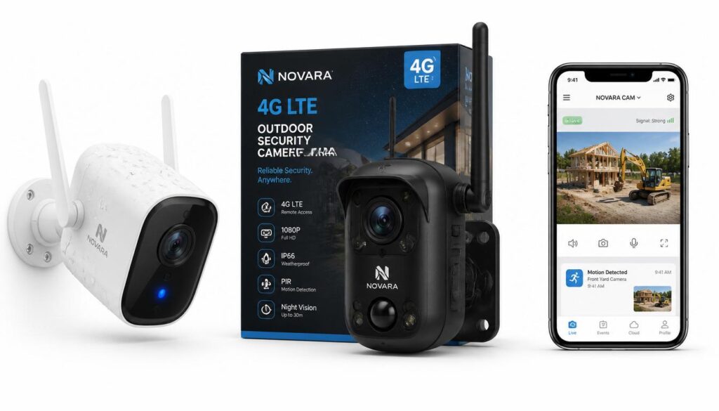 solar security camera for construction site