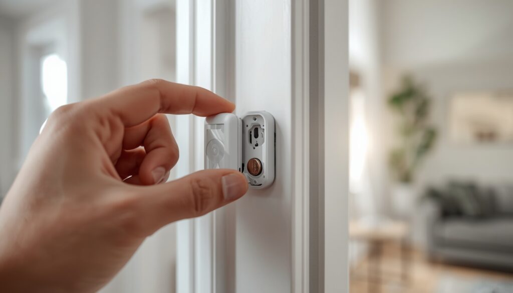 door sensor low battery