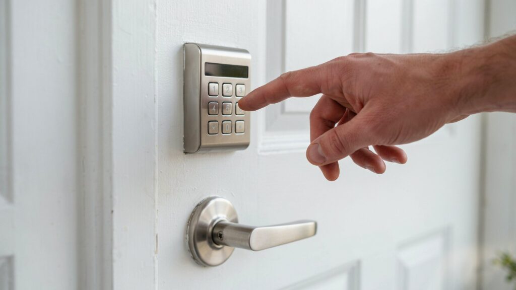 keypad door lock PIN code