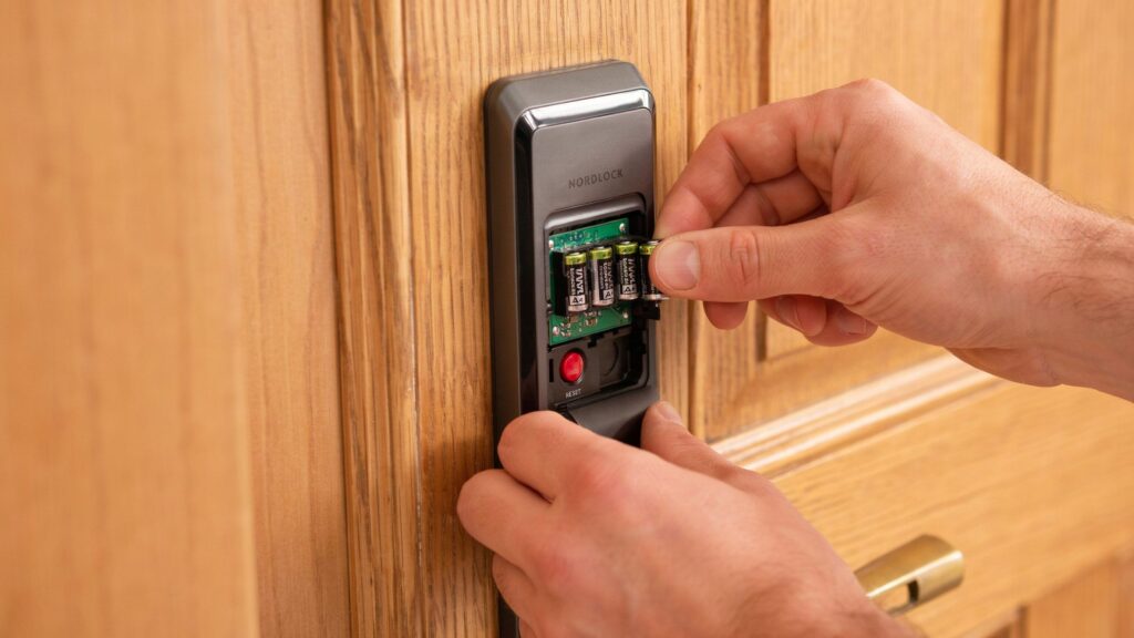 how to reset fingerprint door lock
