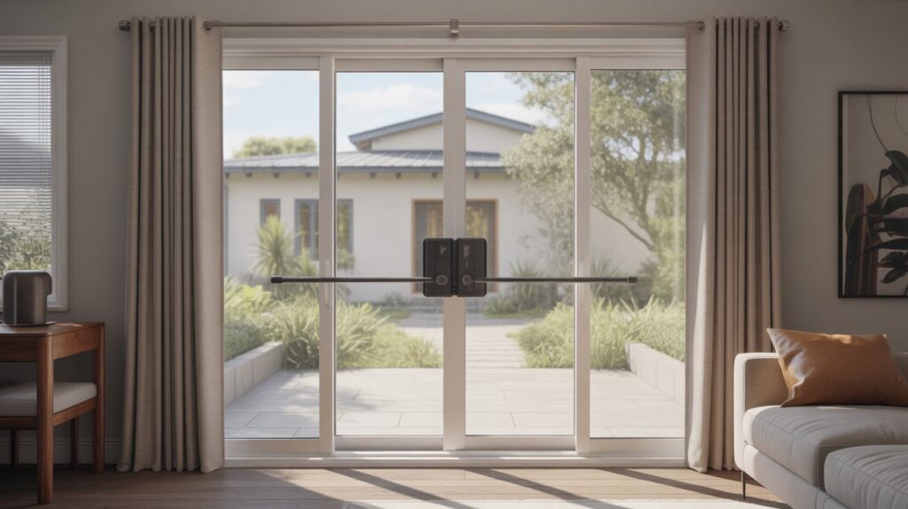 how to secure a sliding glass door from the inside