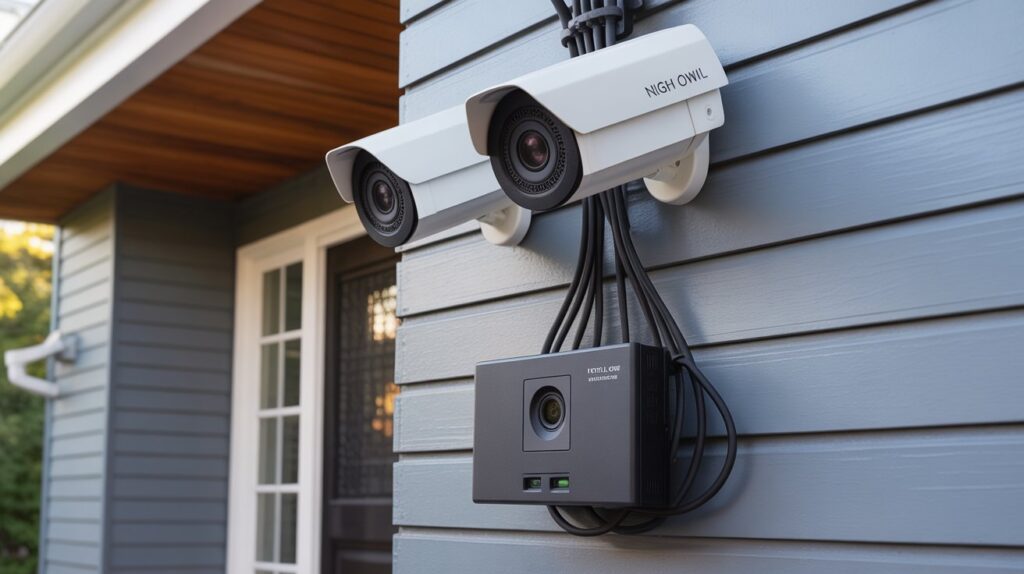 how to install Night Owl wired security cameras