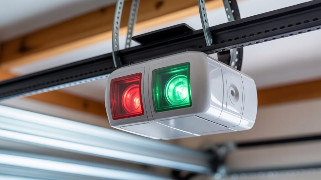 garage door sensor one red one green