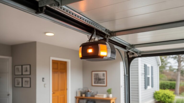 garage door sensor orange light