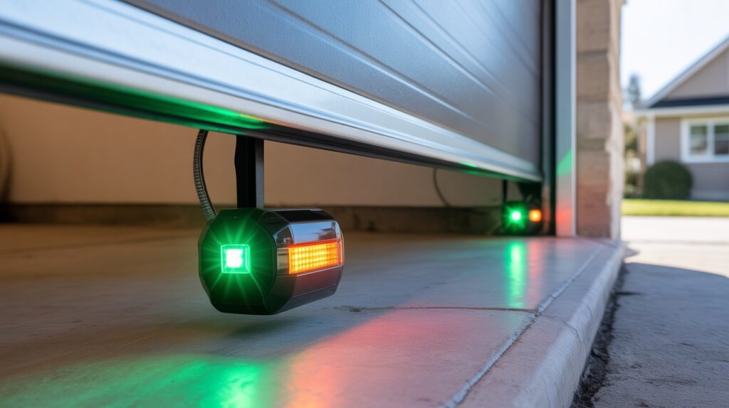 should both garage door sensors be green