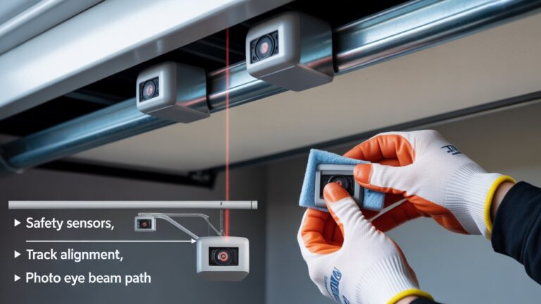 how to reset garage door safety sensors