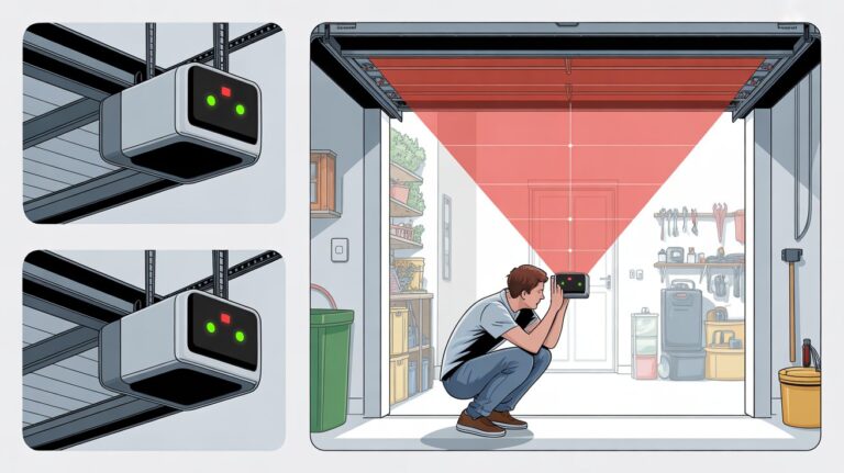 garage door not closing after cleaning sensor