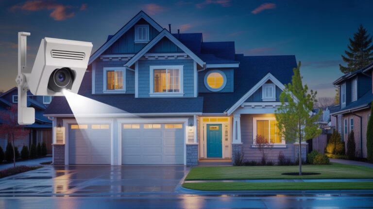 outdoor security lights with motion sensor and camera