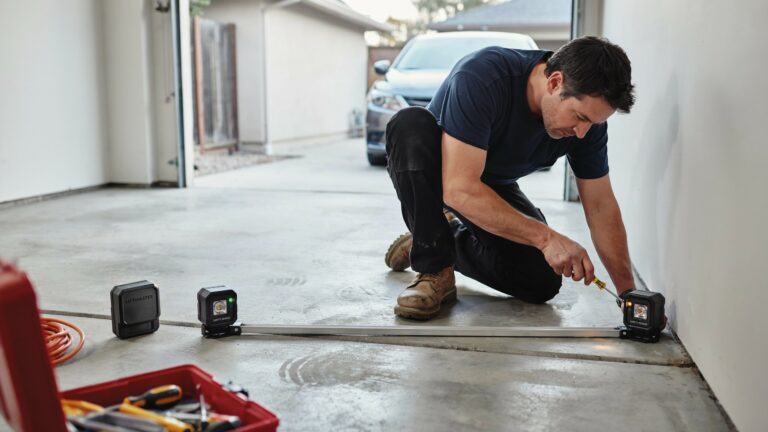 lining up garage door sensors