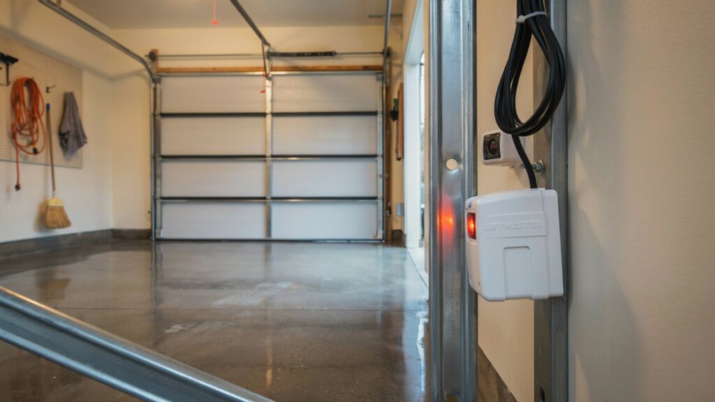 garage door sensor flashing red