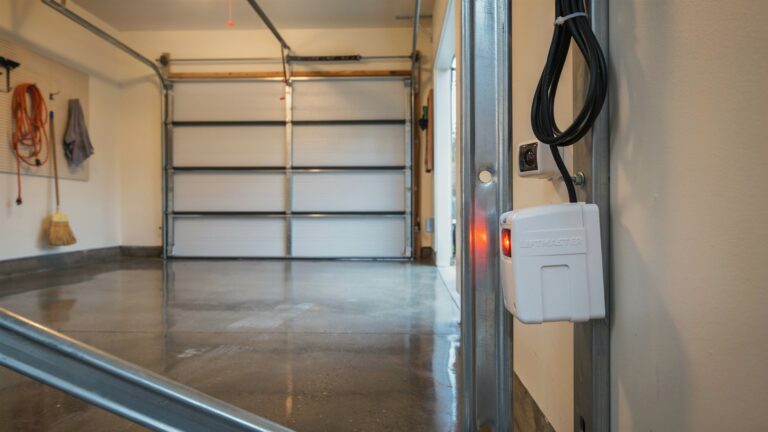 garage door sensor flashing red