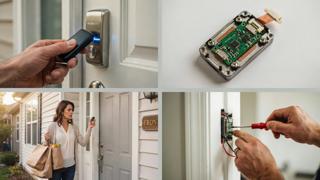 remote control door lock receiver location