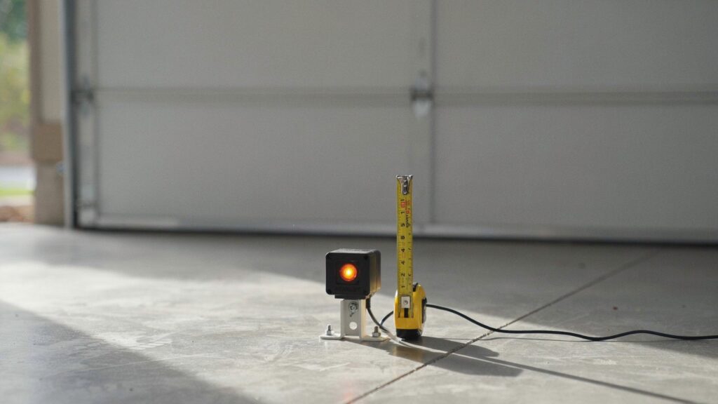 garage door sensor height