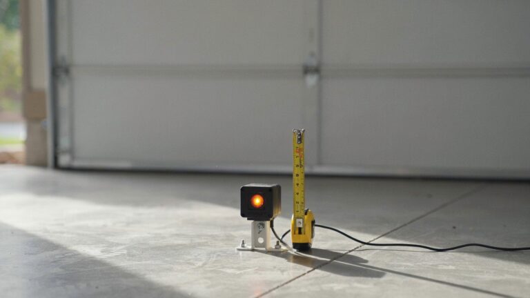 garage door sensor height