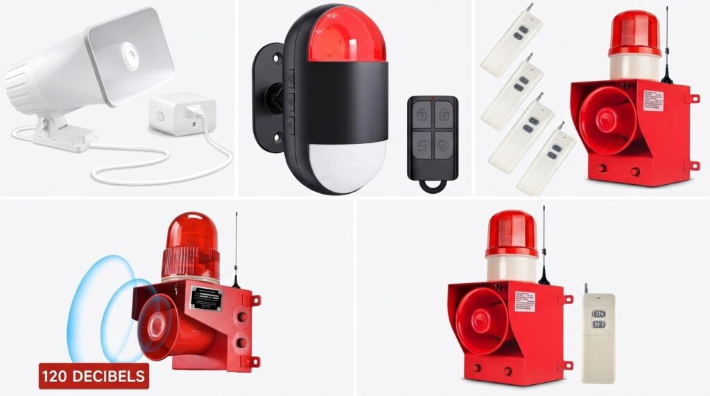 wireless outdoor siren with remote