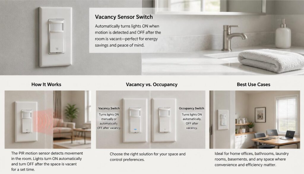 vacancy sensor switch