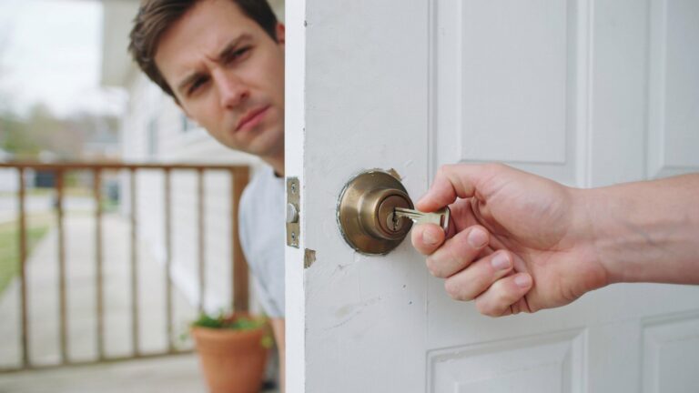 Door lock is stuck in locked position