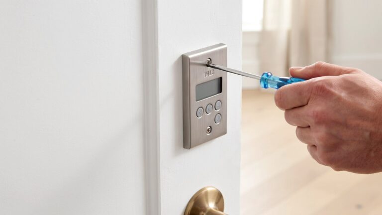 how to remove yale smart lock from door