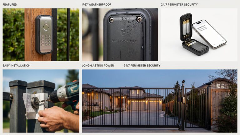 Weatherproof smart lock for outdoor gate