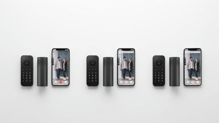 smart door lock camera fingerprint wifi