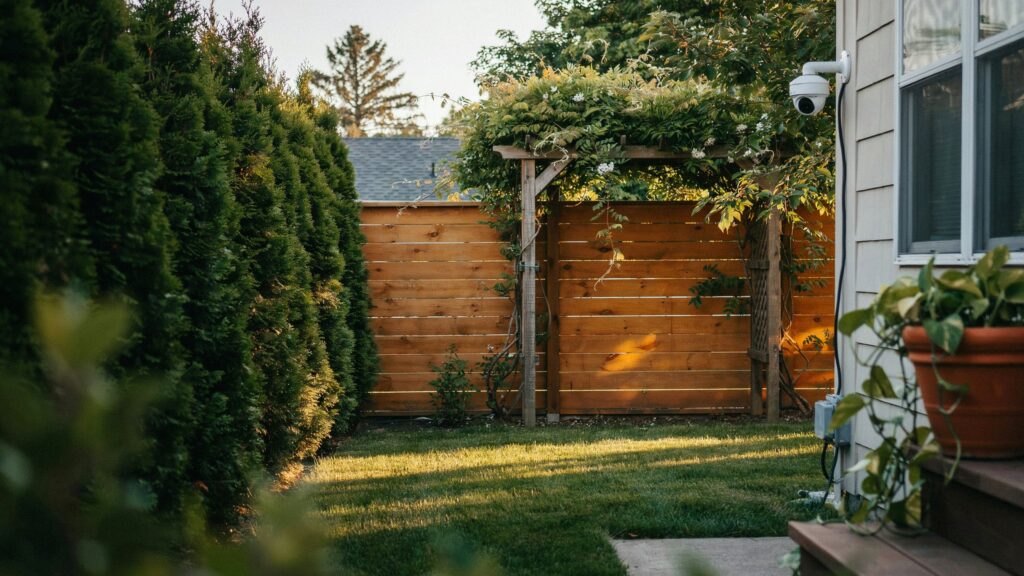 how to block neighbor's security camera