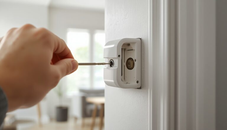 how to open an alarm sensor to change the battery