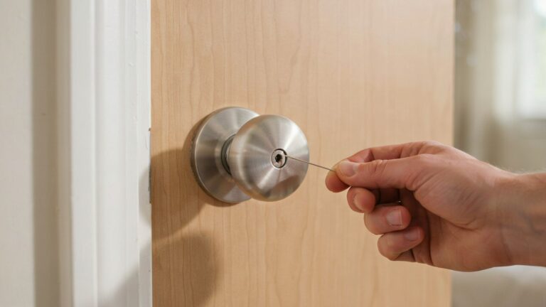 how to open the door when it is locked