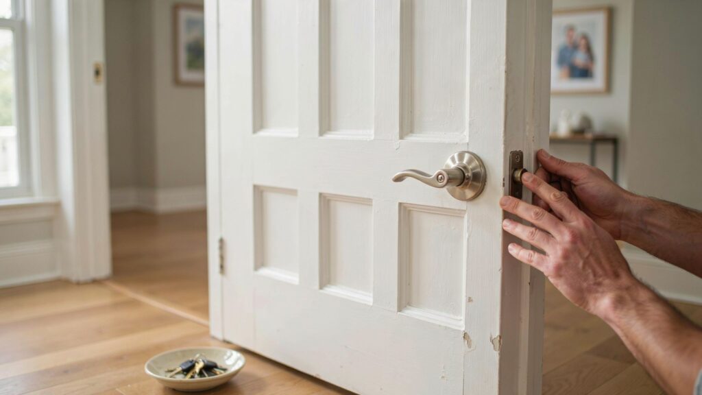 what to do when door latch is stuck closed