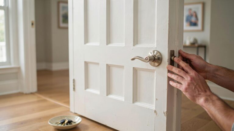 what to do when door latch is stuck closed