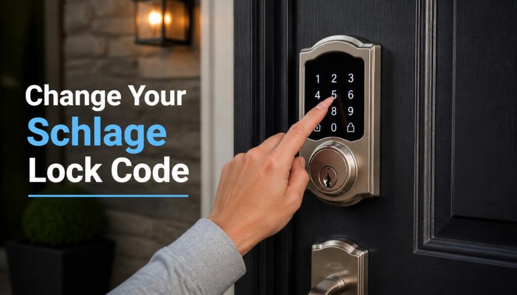 how to change the code on a schlage door lock