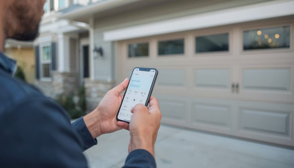 Smartphone used as an alternative garage door controller